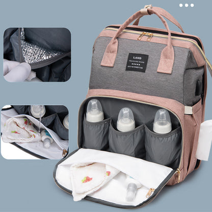 All-in-One Mummy Backpack Crib Bag