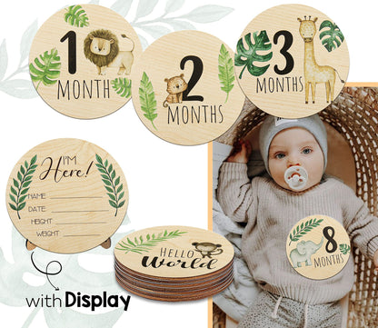 Woodland Baby Milestone Cards